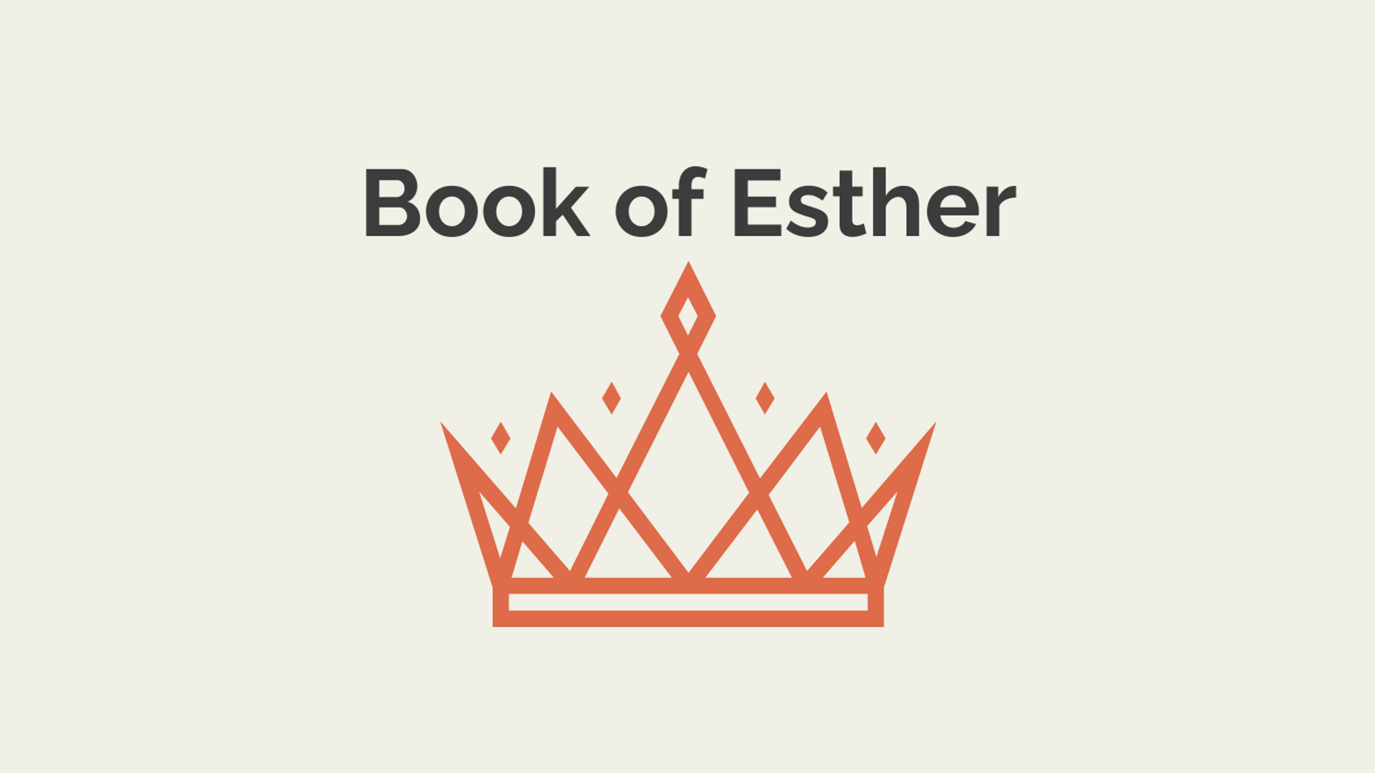 Book of Esther Series
